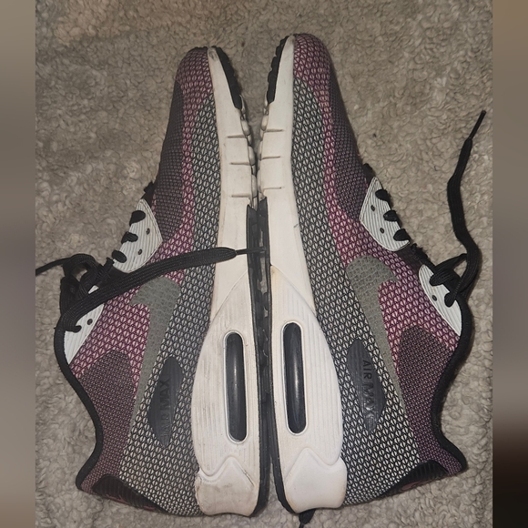 Nike Air Max 90 Jacquard White/Vivid Pink/ Sneakers Men's sz 9.5 Shoes 631750 - Picture 10 of 16